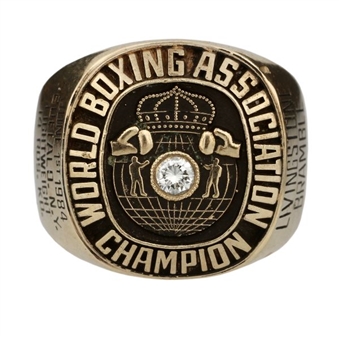 Livingstone Bramble 1984 WBA Lightweight Championship Ring (Lou Duva LOA)
